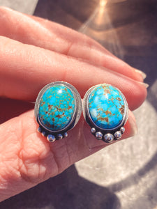 Turquoise Silver Studs